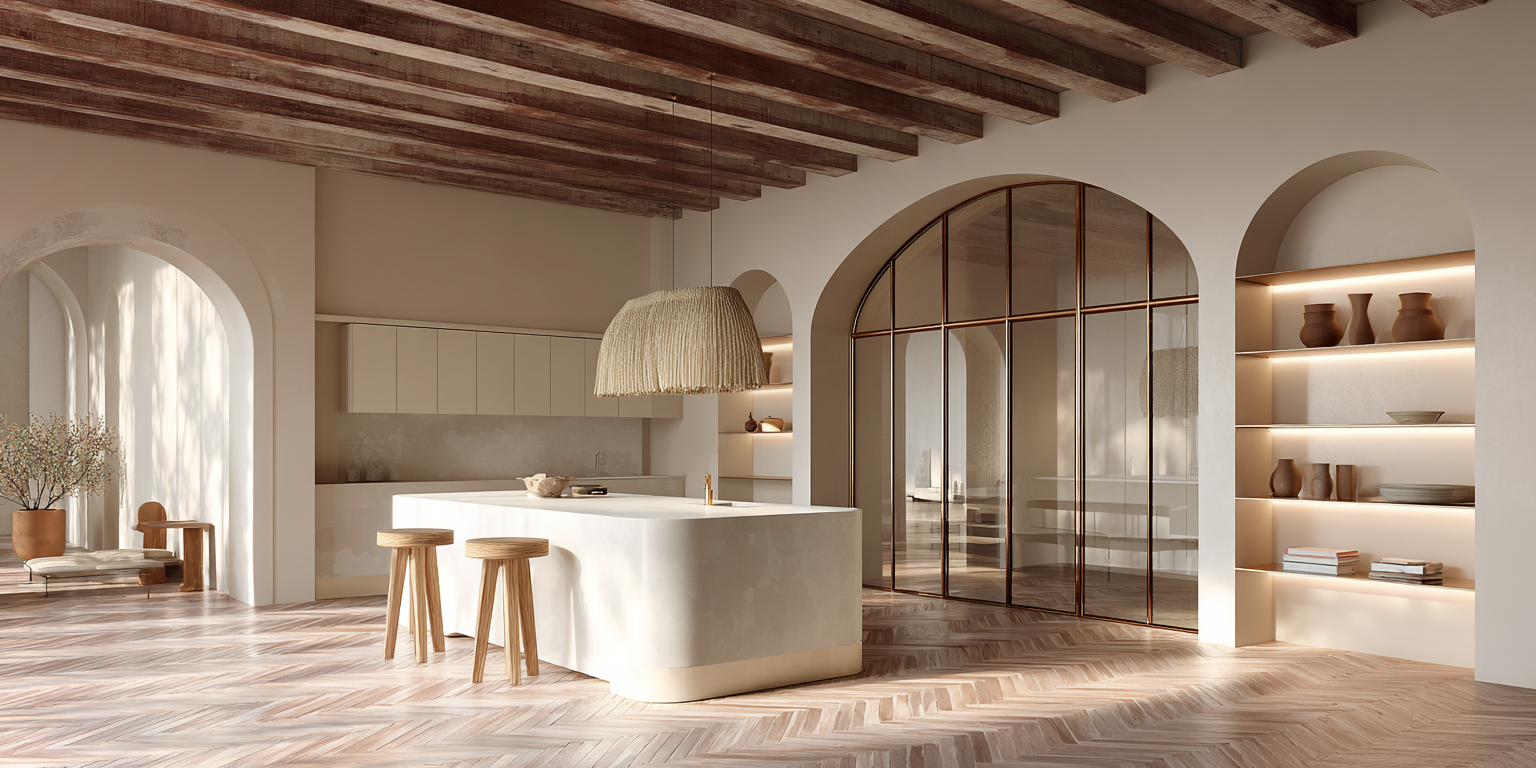 stalen-deur-met-wand-curve-gebogen-deur-brons-stucco-keuken-maatwerk